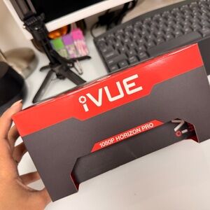 iVUE 1080P Horizon Pro Smartphone VR Headset - Black & Red
